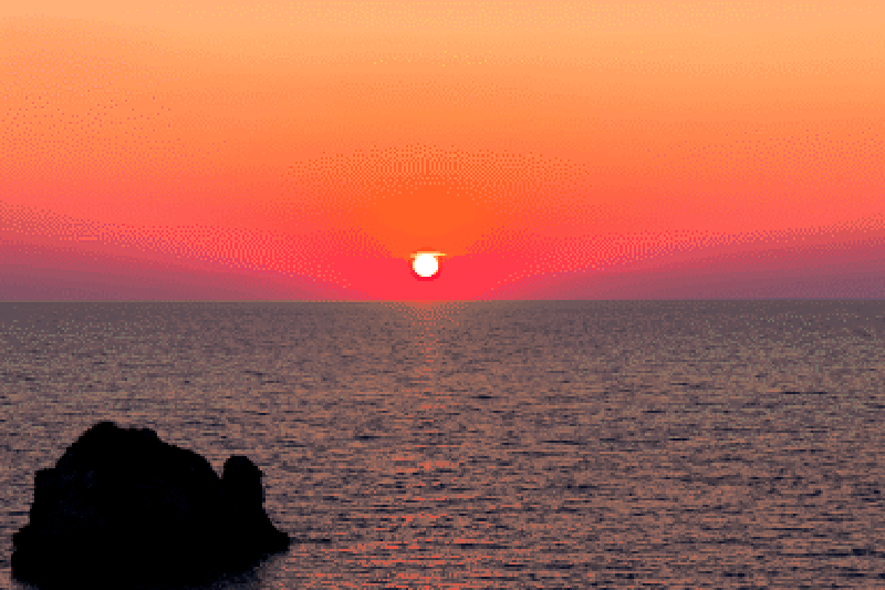 The same picture in 256 colours